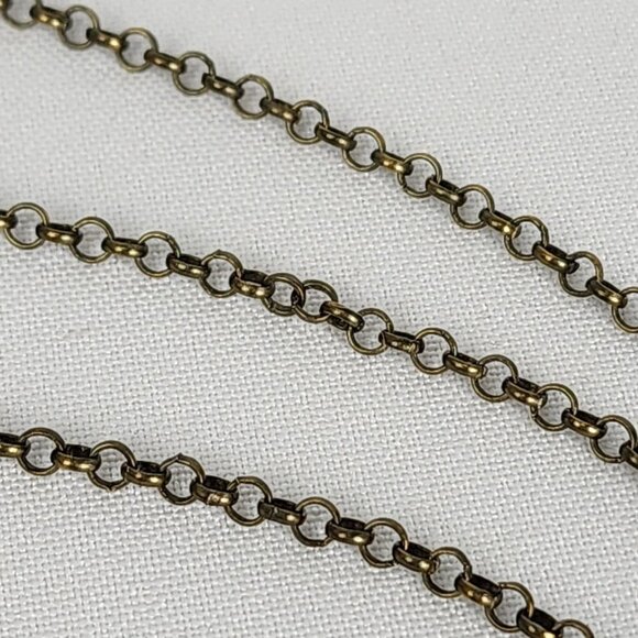 Color By Amber Red Striped Pendant Chain Necklace - Picture 4 of 6